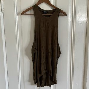 Carribean Queen olive green tank
